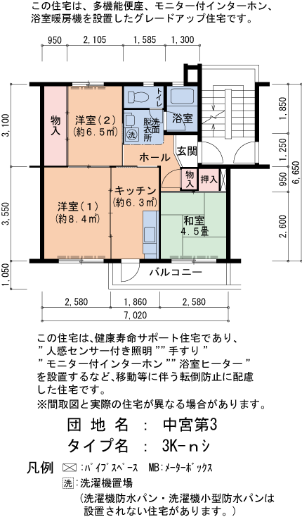 3K 間取り図