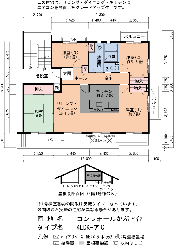 4LDK 間取り図